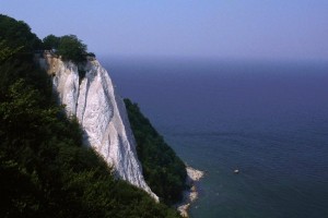 Rugen Island, East Germany --- Konigstuhl, off Rugen Island in the Baltic Sea, forms a natural pinnacle of chalk with steep cliffs and beech and maple forests.  East Germany. --- Image by © Wolfgang Kaehler/CORBIS