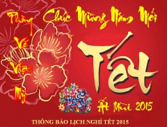 Thông báo nghỉ tết Nguyên Đán Ất Mùi 2015